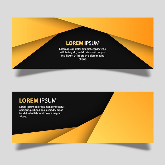 Vector banner ontwerpen sjabloon