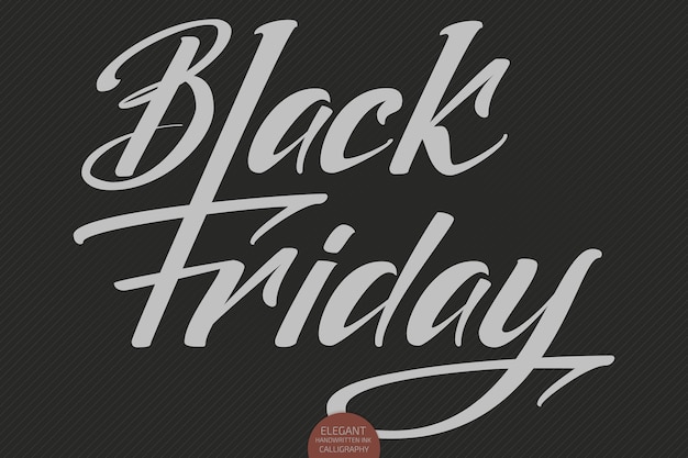 Gratis vector vector black friday verkoop belettering