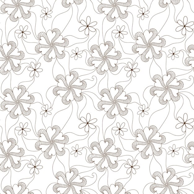 Vector bloem naadloze patroon achtergrond. Elegante textuur voor achtergronden. Klassieke luxe ouderwetse bloemenornament, naadloze textuur voor wallpapers, textiel, verpakkingen.