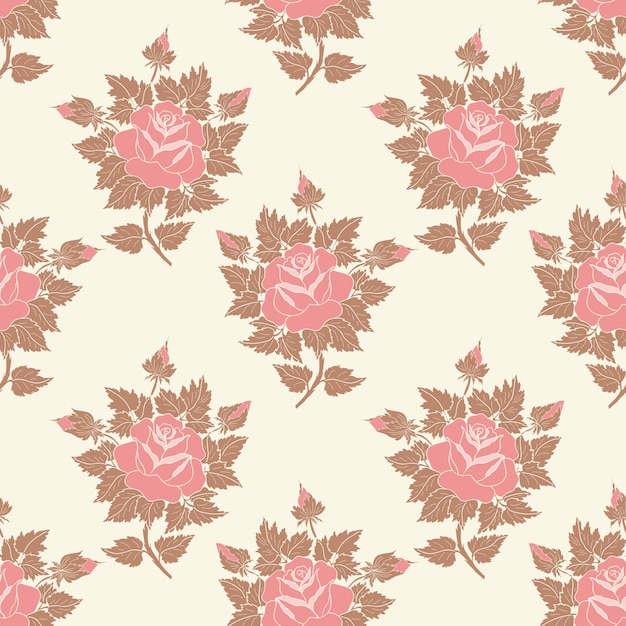 Vector bloem naadloze patroon achtergrond. elegante textuur voor achtergronden. klassieke luxe ouderwetse bloemenornament, naadloze textuur voor wallpapers, textiel, verpakkingen.