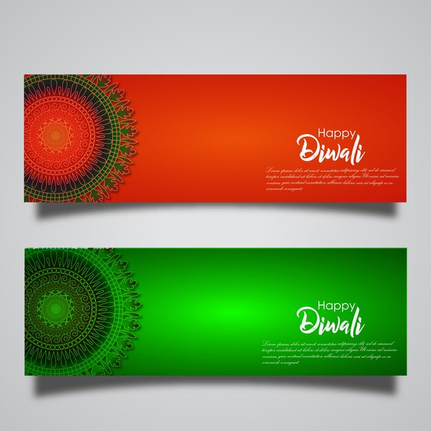 Vector Diwali banner