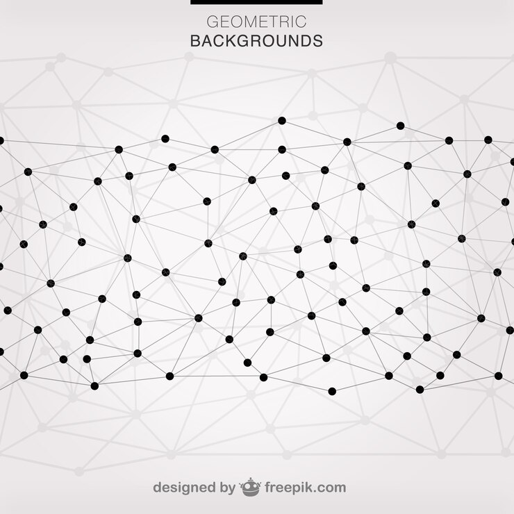 Gratis Vector vector driehoeken netwerk achtergrond