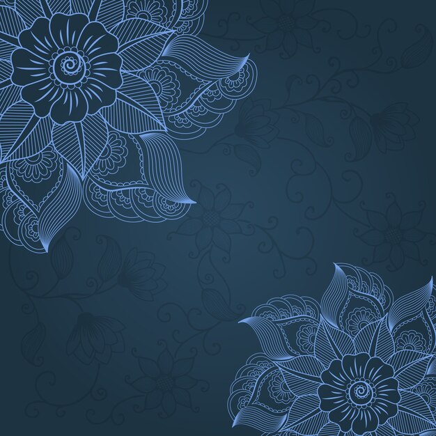 Vector floral design elementen voor pagina decoratie