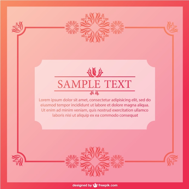 Vector floral design gratis kaart