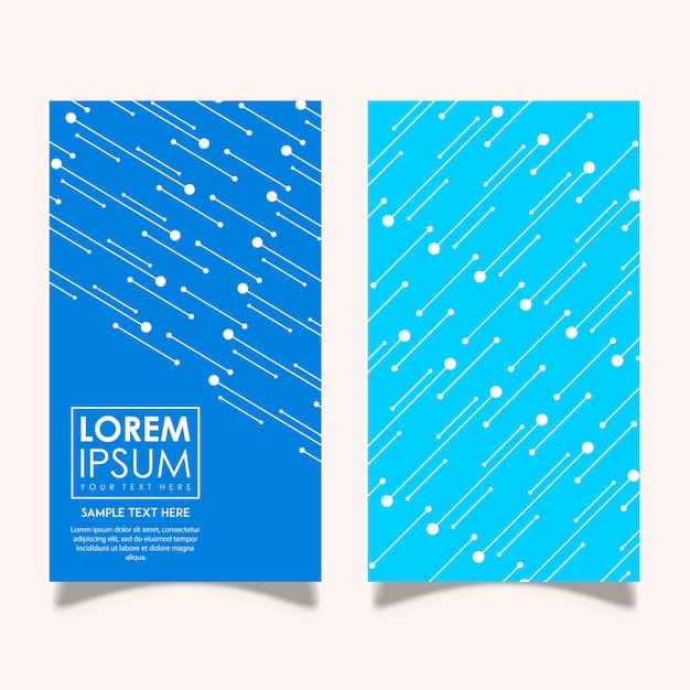 Vector folder banners ontwerpen