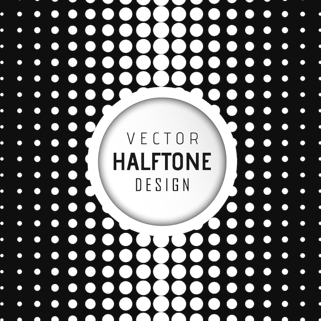 Vector halftone ontwerp achtergrond