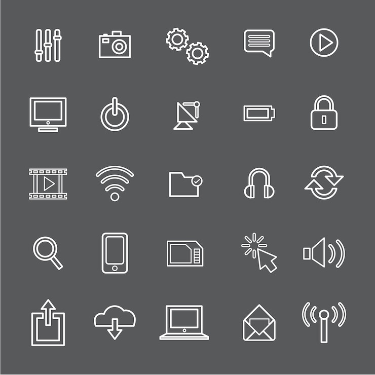 Gratis Vector vector illustratie ui technologie pictogram concept