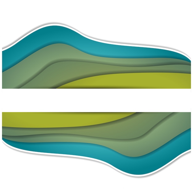 Vector illustratie van kleurrijke wavewith ruimte voor tekst