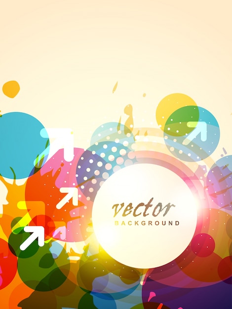Vector kleurrijke eps10 abstracte ontwerp achtergrond