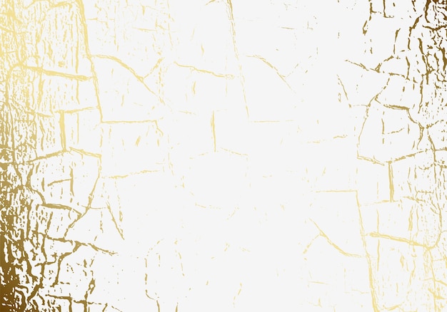 Vector marmeren textuur gebarsten gouden folie patina gouden kras subtiele lichte witte vakantie achtergrond