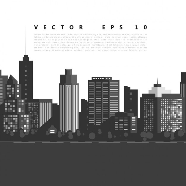 Vector moderne stad.