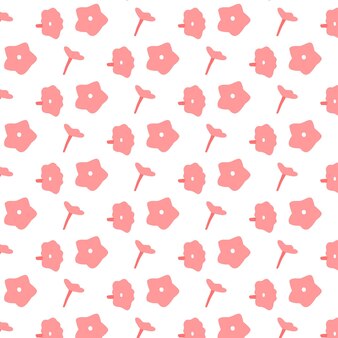 Vector naadloos patroon met roze bloemen patroon met lentebloemen lente patroon vector illustra...