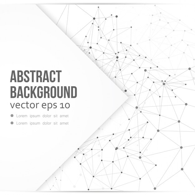 Vector netwerk achtergrond abstracte veelhoek