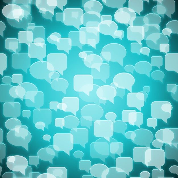 vector sociaal contact naadloze patroon wit op blauw