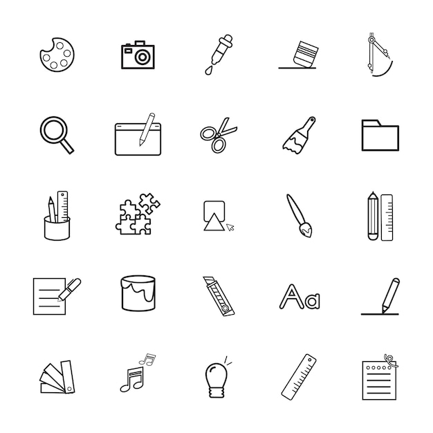 Vector UI illustratie Math Art Study Concept