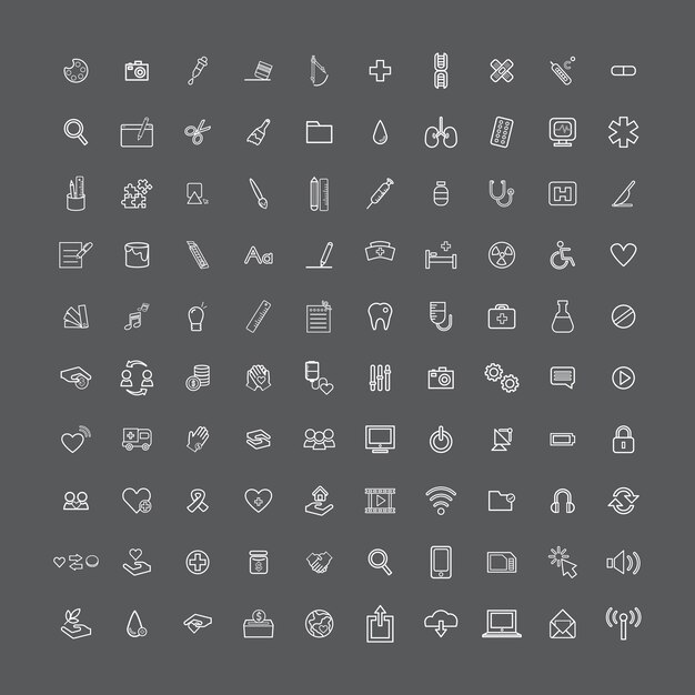 Vector UI illustratie Mixed Technologyl Medical Concept