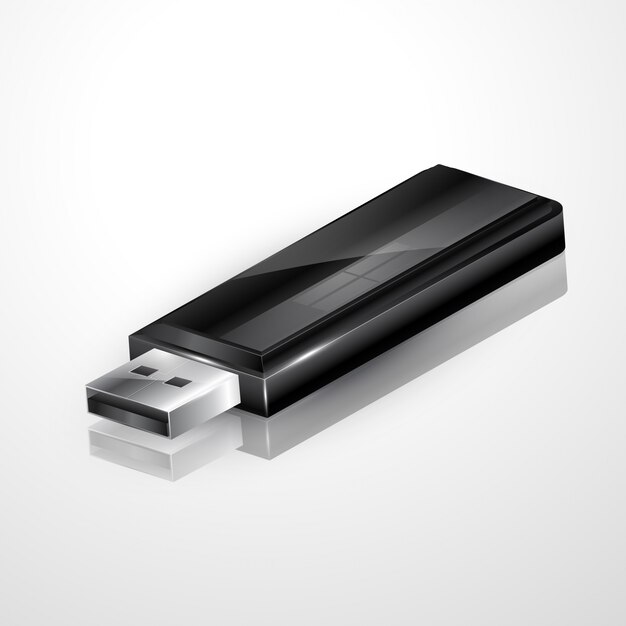 Vector usb flash drive illustratie