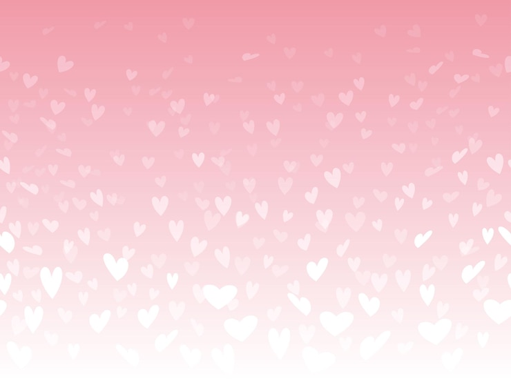 Gratis Vector vector valentijnsdag naadloze roze achtergrond met een hart vorm patroon. horizontaal herhaalbaar.