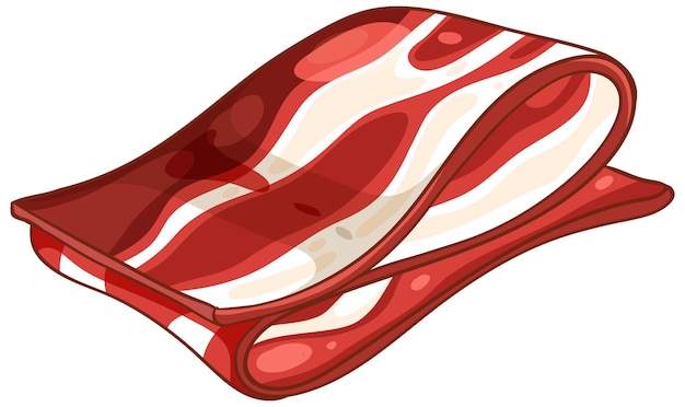 Gratis vector vectorillustratie van gesneden jamon