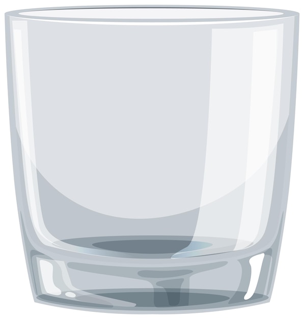 Gratis vector vectorillustratie van het lege glas