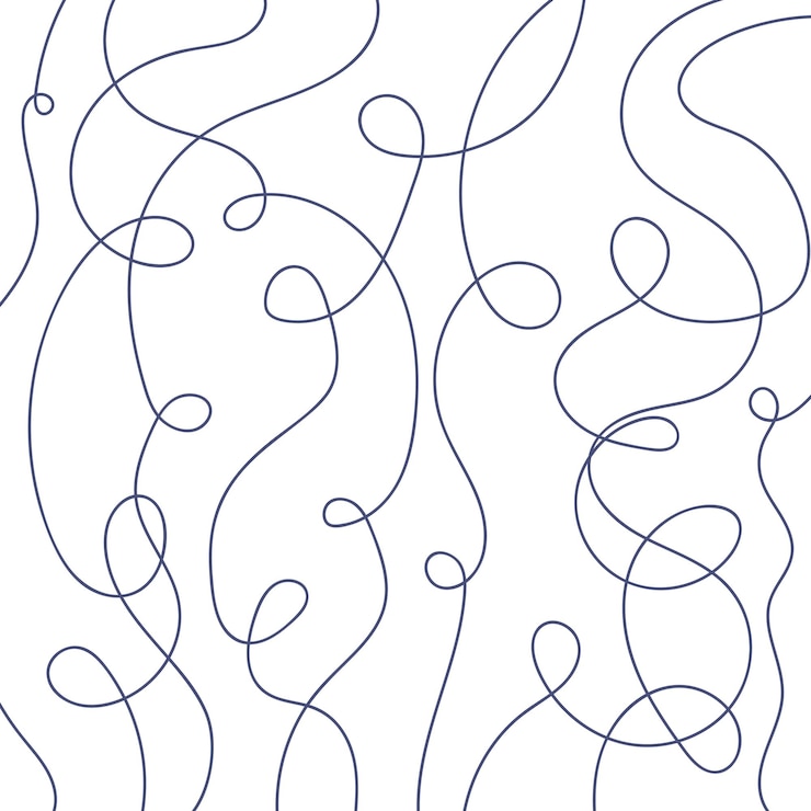 Gratis Vector vectorillustratie van met de hand gemaakte spiraallijnen van de pen