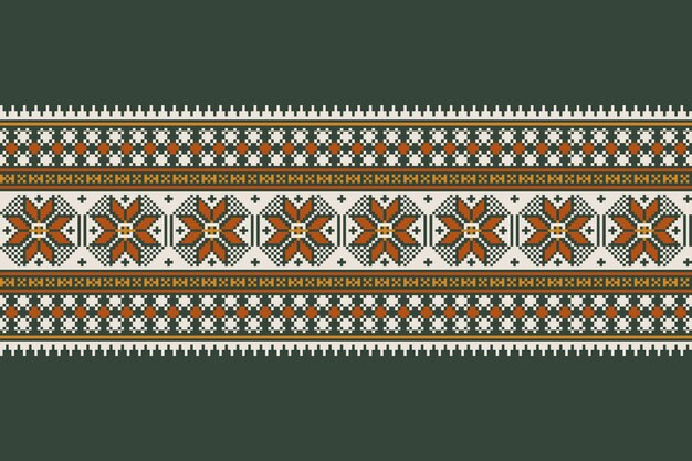 Vectorillustratie van Oekraïense folk naadloze patroon ornament etnische ornament grens element traditionele Oekraïense Wit-Russische volkskunst gebreid borduurpatroon Vyshyvanka