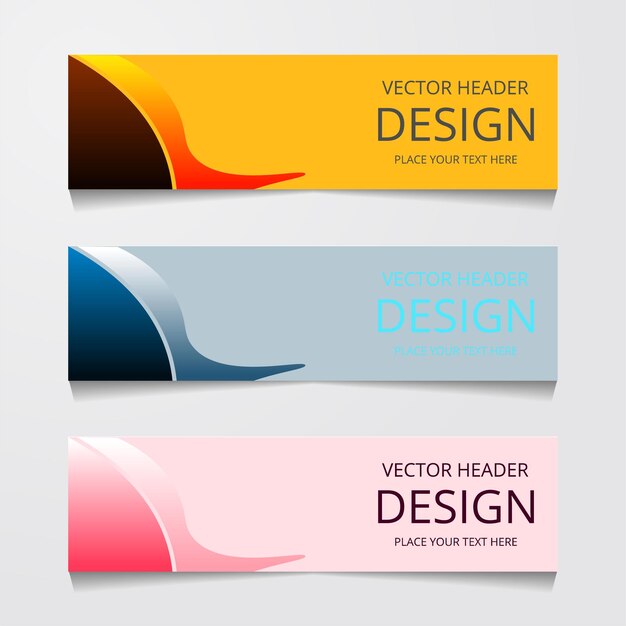 Vectorontwerp Banner achtergrond modernWeb sjabloon