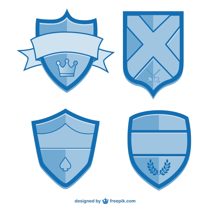 Gratis Vector vectorschilden gratis grafische elementen