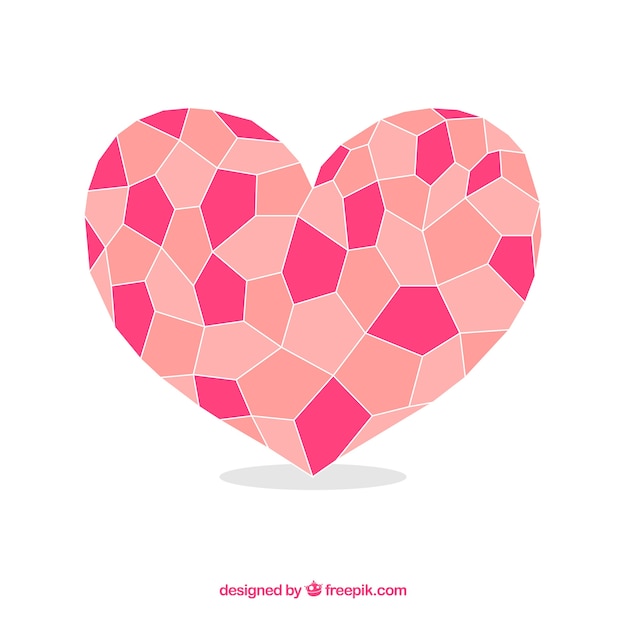 Gratis vector veelhoekig hart