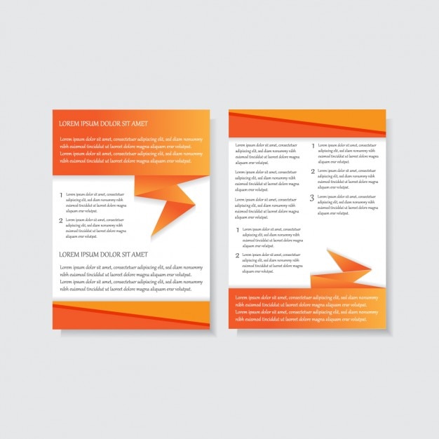 Gratis vector veelhoekige corporatieve flyer