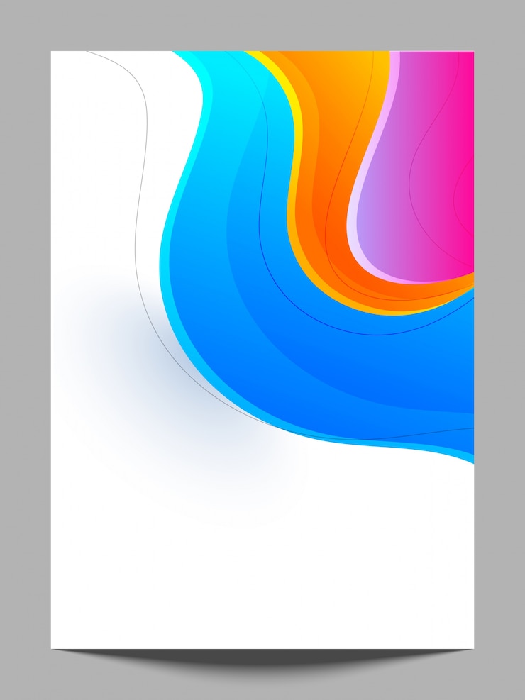 Gratis Vector veelkleurige golvende achtergrond