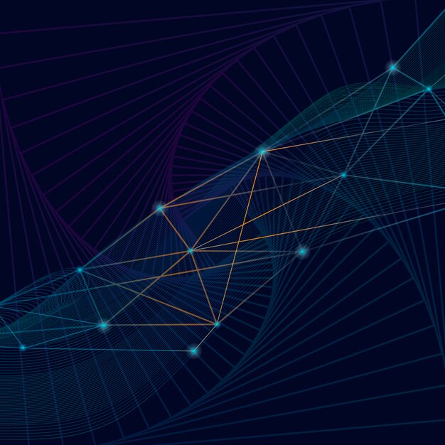 Verbindingen blauwe achtergrond