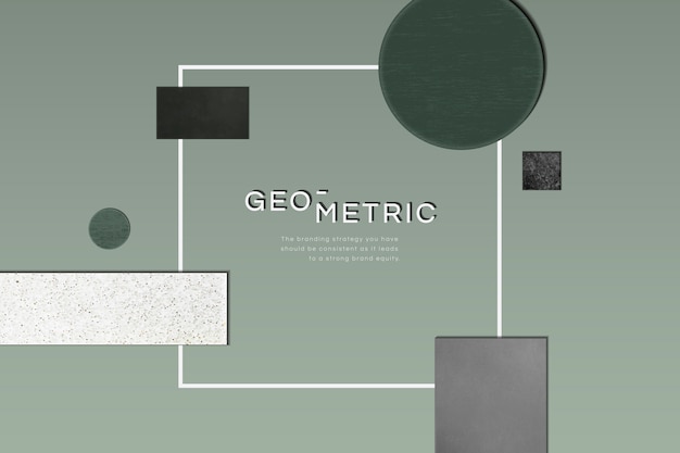 Gratis vector verfijnd modern geometrisch frame