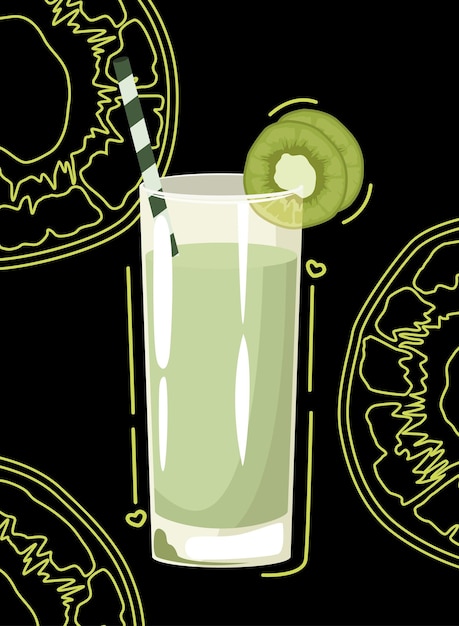 Verfrissend kiwi sap
