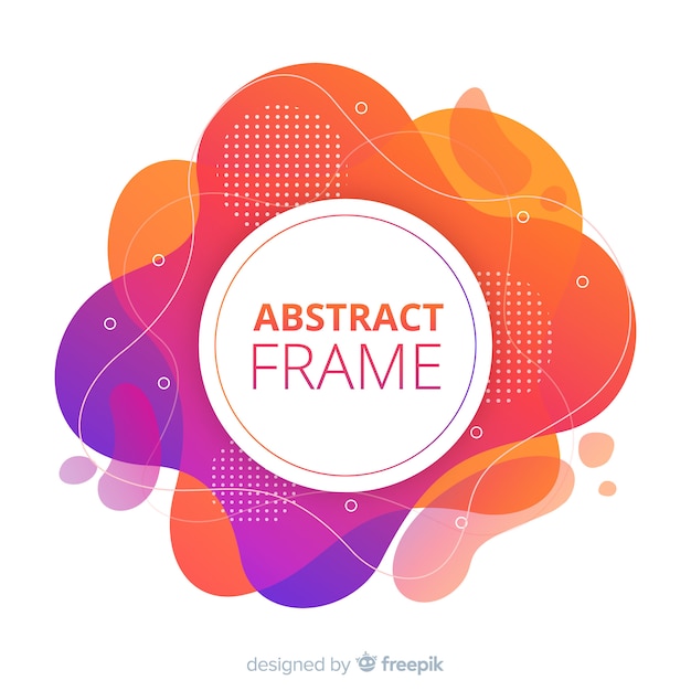 Gratis vector verfvlek abstract frame