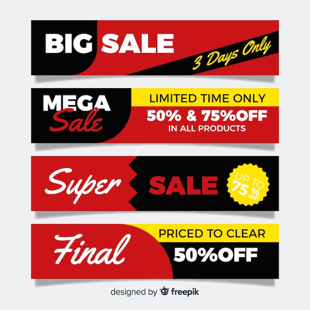 Gratis vector verkoop banner