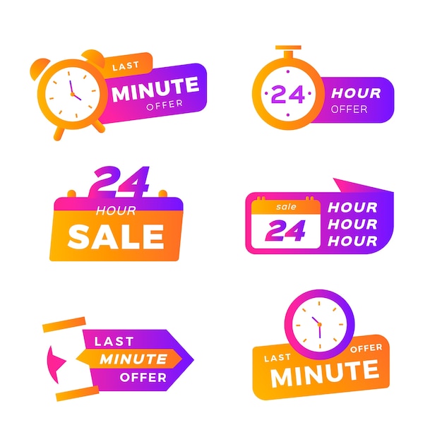 Gratis vector verkoop countdown banner collectie