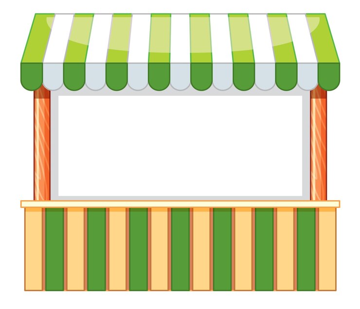 Gratis Vector verkoperslaarsontwerp met groene en witte kleur
