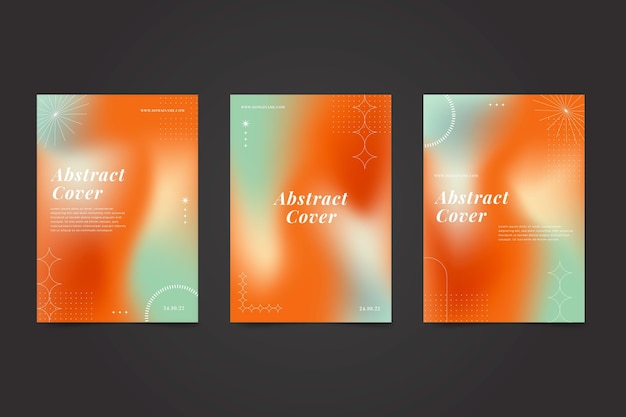 Verloop abstract wazig covers collectie