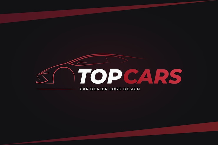 Gratis Vector verloop autodealer logo sjabloon