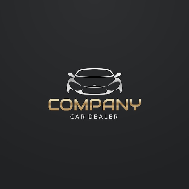 Gratis vector verloop autodealer logo sjabloon