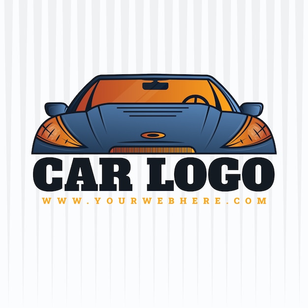 Gratis vector verloop carwash logo ontwerp