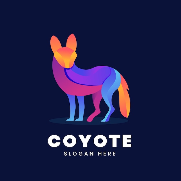 Verloop coyote logo sjabloon