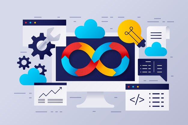 Verloop devops illustratie