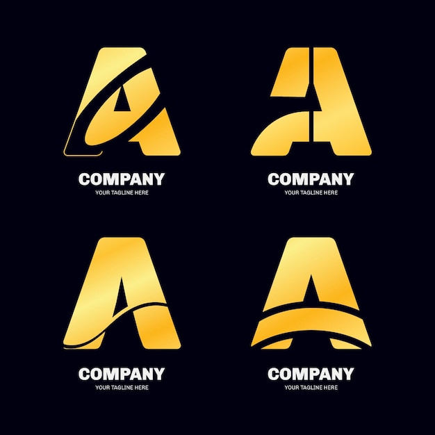 Verloop een verzameling logo-sjablonen