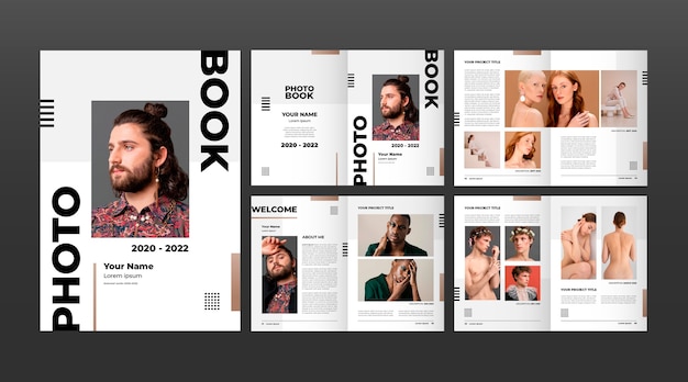 Verloop fotoboek sjabloonontwerp