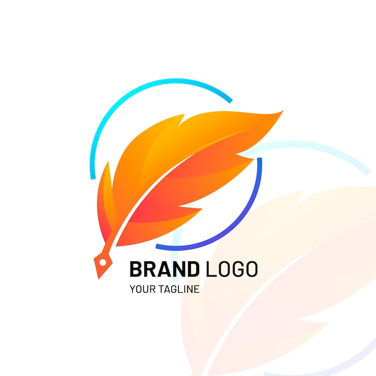Gratis Vector verloop ganzenveer logo sjabloon