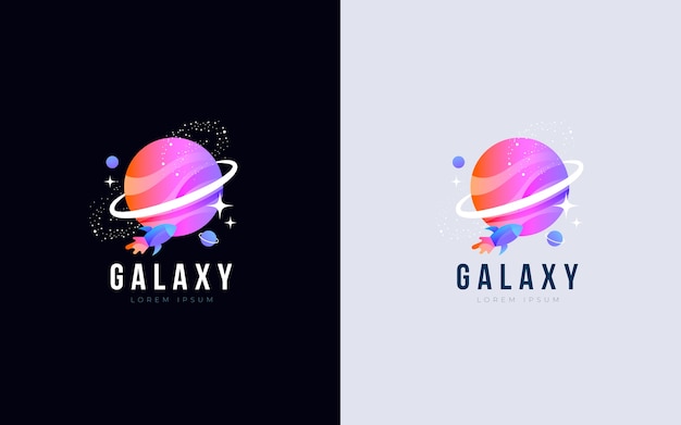 Verloop gekleurd galaxy-logo