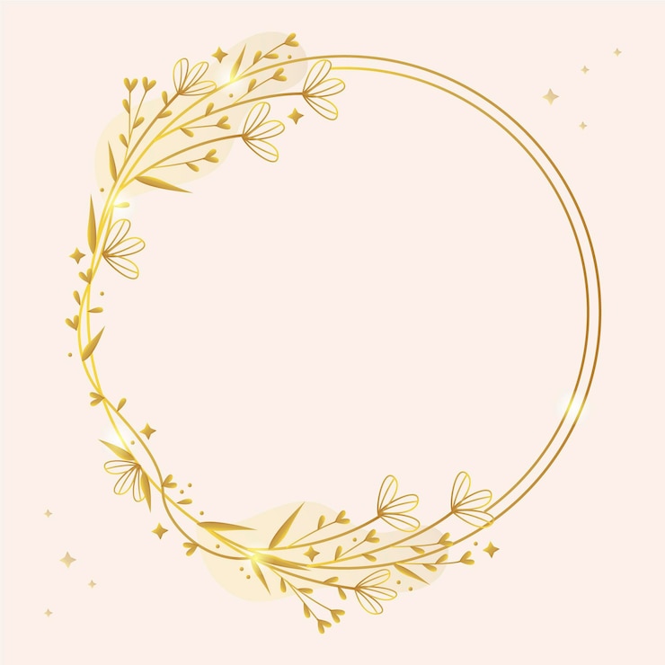 Gratis Vector verloop gouden luxe framesjabloon