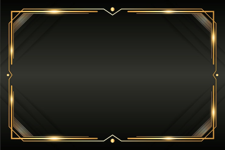 Gratis Vector verloop gouden luxe framesjabloon